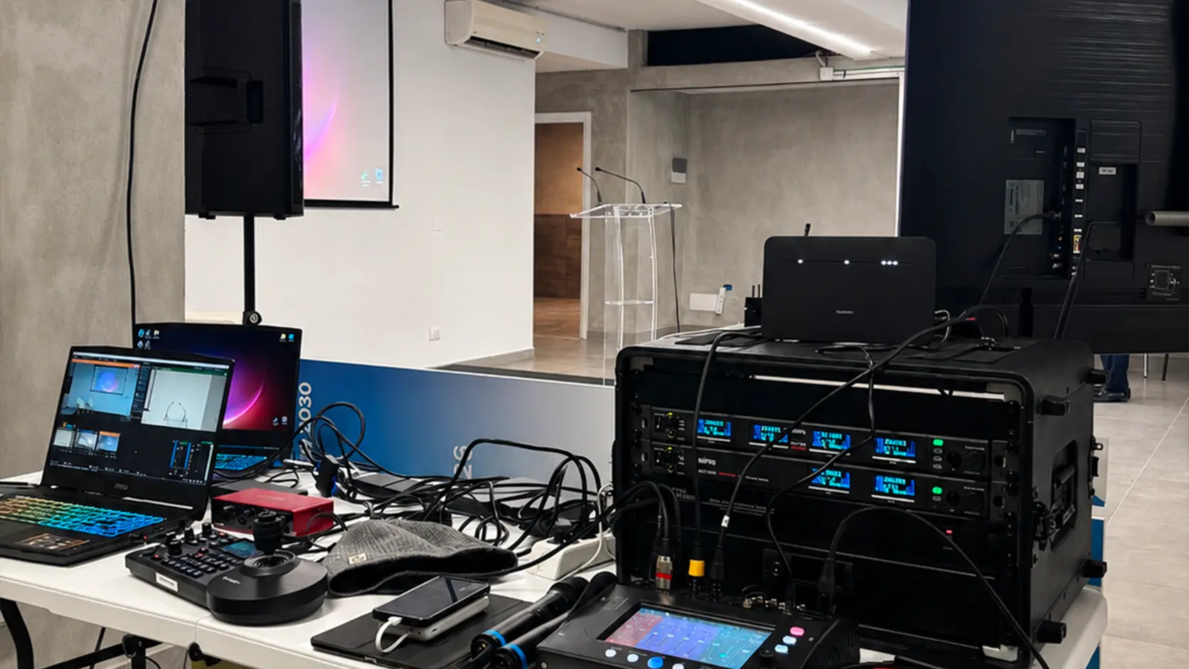Set per webinar con telecamere e regia – Spazio Chiave Milano